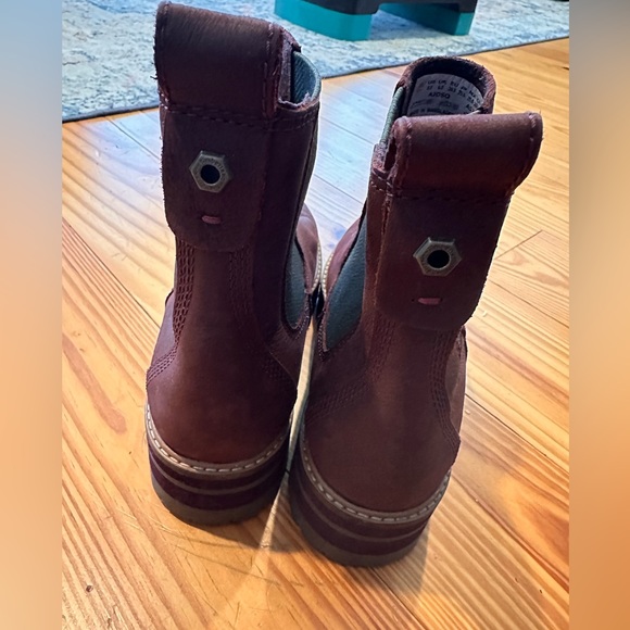 Timberland Courmayeur Valley Chelsea Boot Burgundy Women's 8.5 - Picture 5 of 9